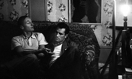 Birth of the Beats ... William Burroughs (L) and Jack Kerouac in New York in 1953, photographed by Allen Ginsberg. Photograph: Corbis 